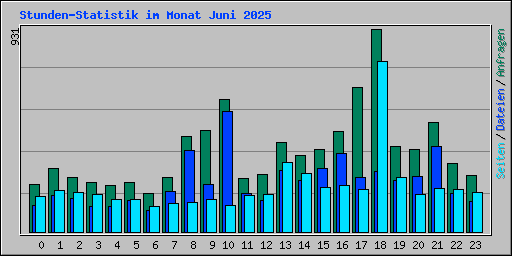 Stunden-Statistik im Monat Juni 2025