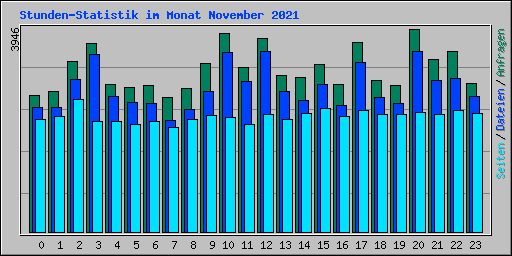 Stunden-Statistik im Monat November 2021