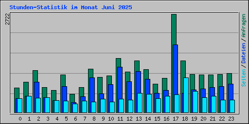 Stunden-Statistik im Monat Juni 2025